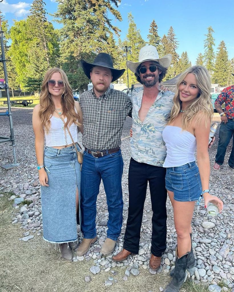Ryan Bingham and Hassie Harrison with musician Colter Wall. 