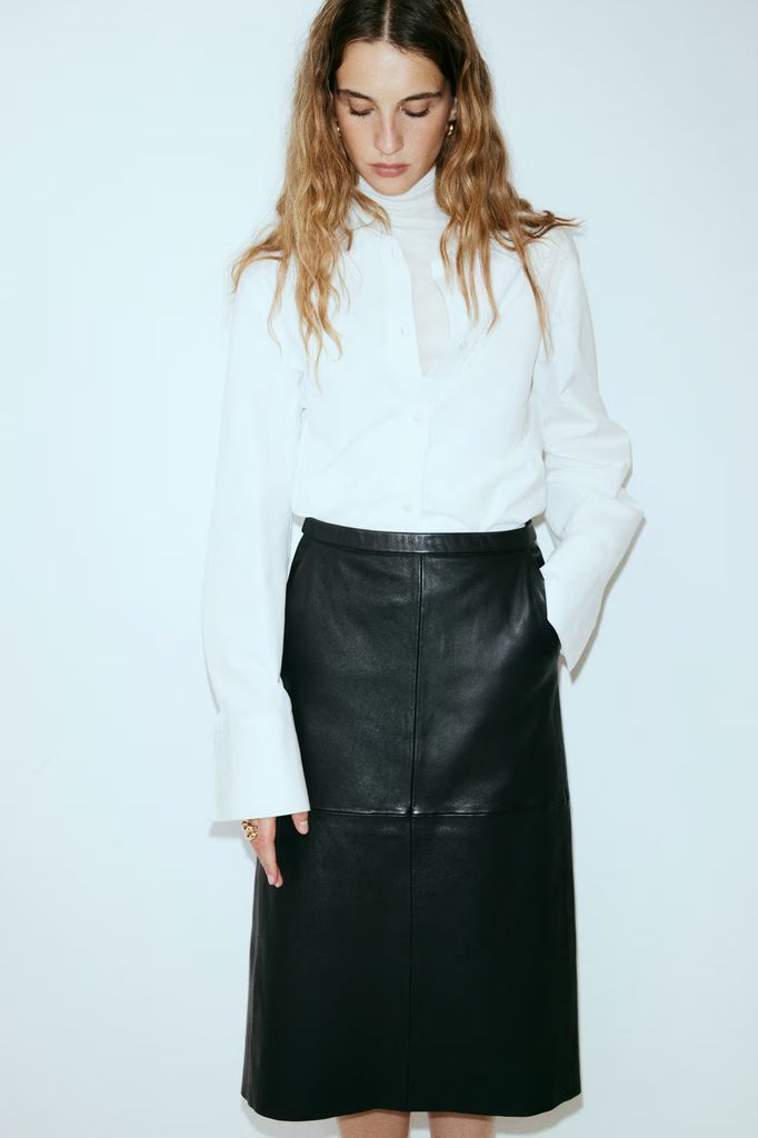 H&M leather skirt