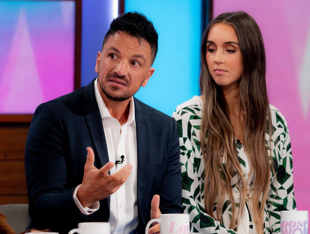 Peter Andre and Emily Andre on Loose Women table