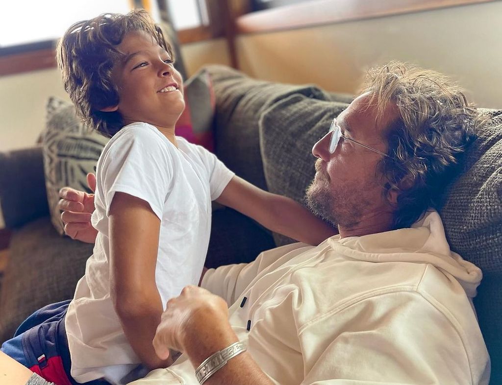 Matthew McConaughey's son, 12, takes after 6ft dad and model mom in new