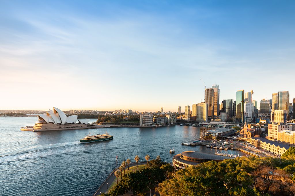 The couple own a penthouse overlooking Sydney Harbour