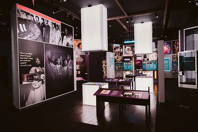 exhibit inside national museum of african american music