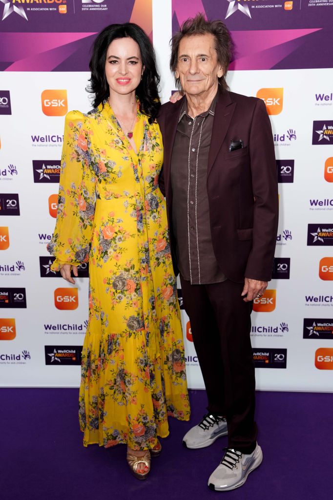 Sally Wood and Ronnie Wood attend the annual WellChild Awards 2025