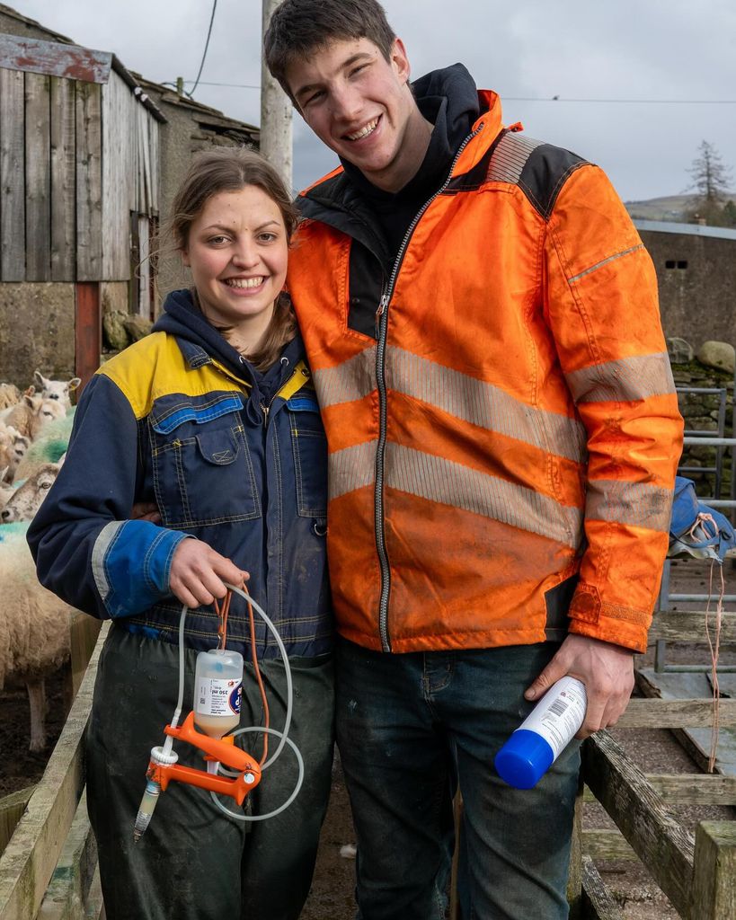 reuben owen with girlfriend jessica smiling 