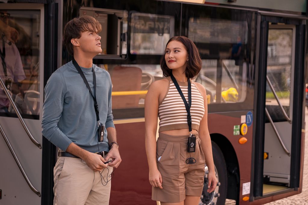 Belly beige striped tank top and shorts in The Summer I Turned Pretty 