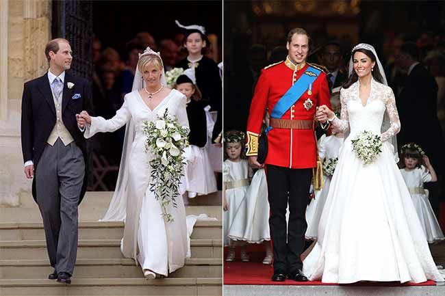 Kate Middleton Sophie Wessex wedding dress