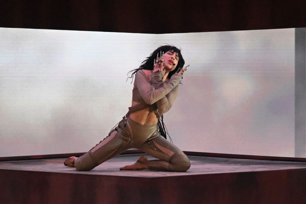 Loreen performing in Eurovision semi-final