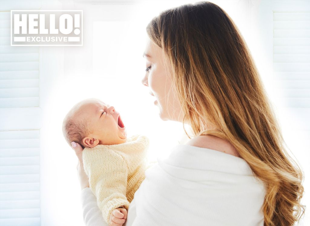 Rosie Kelly poses with baby Billie for exclusive HELLO! shoot