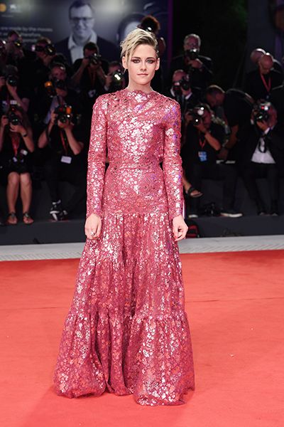 Kristen Stewart Pink Shimmery Gown