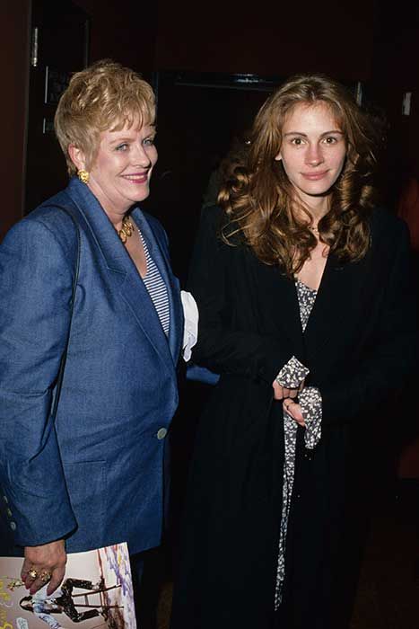 Julia Roberts with her mum