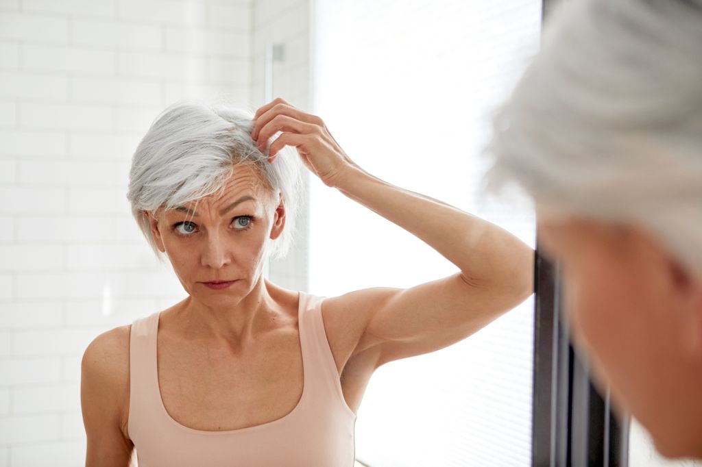 Thinning hair can happen during perimenopause