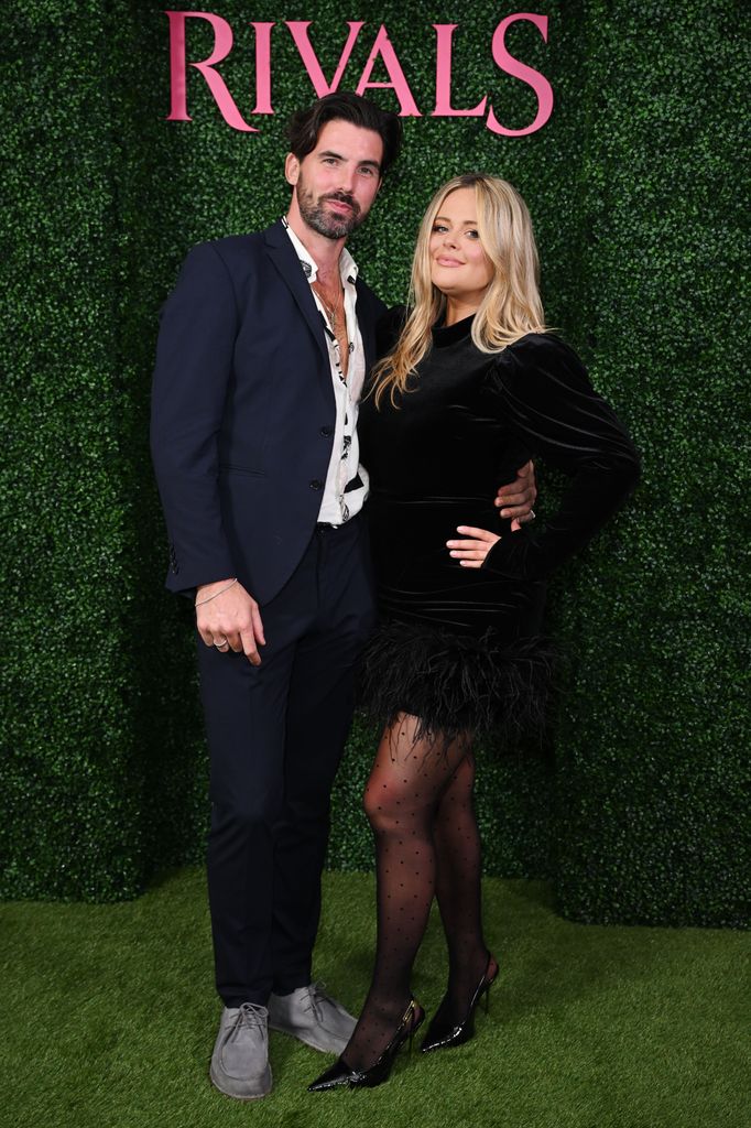 couple smiling at gala screening