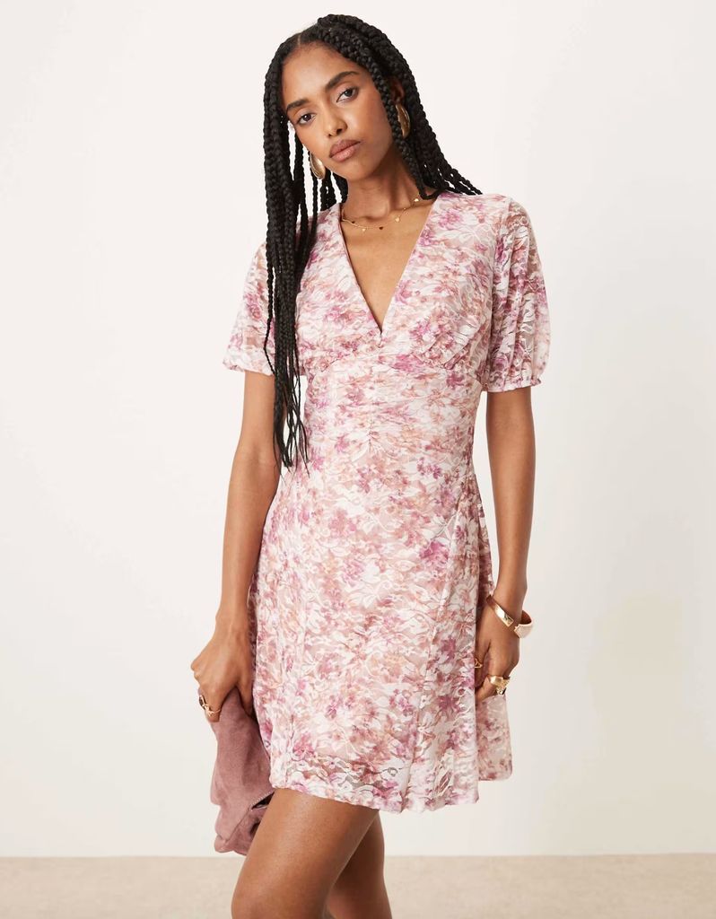 asos floral short dress