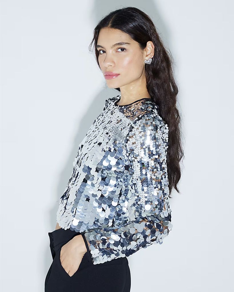 River Island sequin top