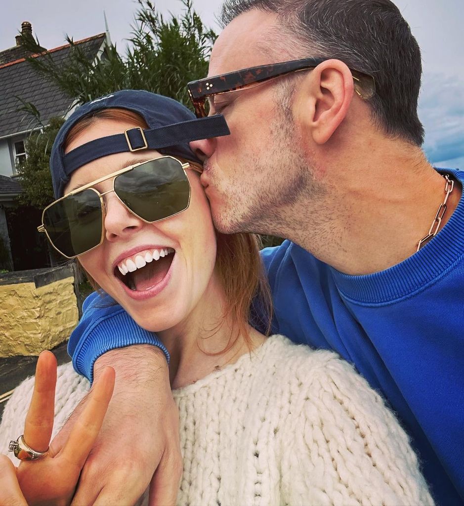 stacey dooley wearing ring with kevin clifton 