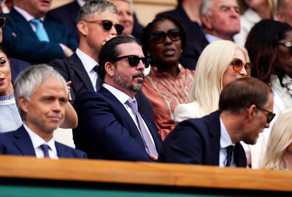 Dave Grohl in the Royal Box on day three of the 2025 Wimbledon Championships