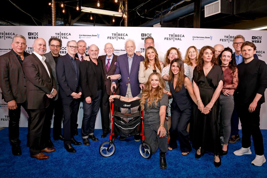 Jerry with the cast of The Sopranos