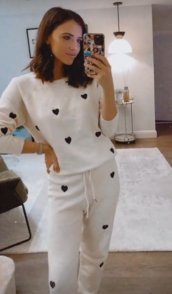 Lucy Mecklenburgh's gorgeous loungewear set has the most unexpected ...