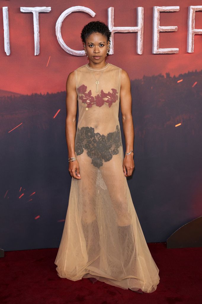 Christelle Elwin in Sehnsucht Atelier sheer gown