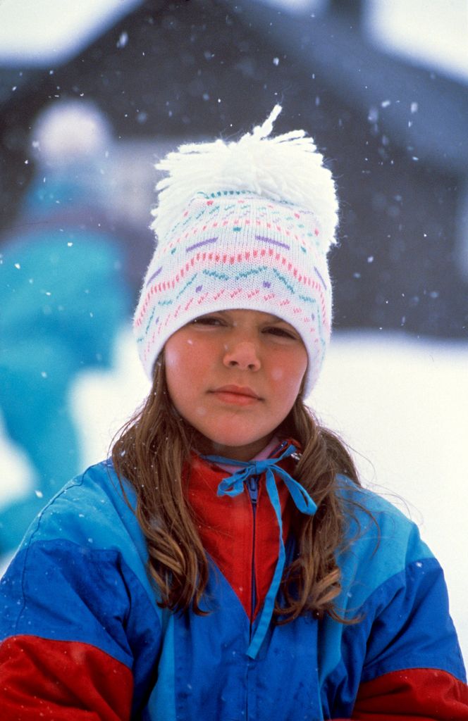 Princess Victoria in the snow, 1988