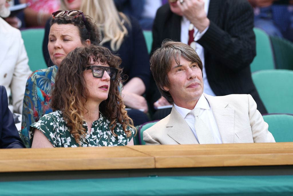 Gia Milinovich and Professor Brian Cox seen in the Royal Box
