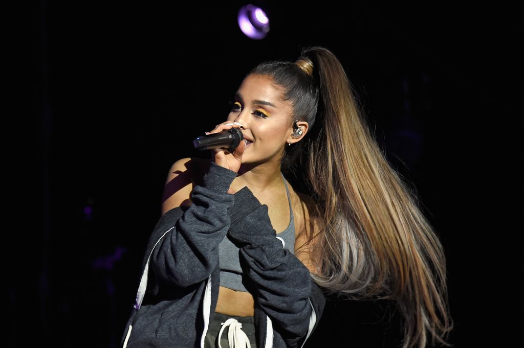 Ariana Grande performs at "A Concert for Charlottesville,"  at University of Virginia's Scott Stadium on September 24, 2017 in 2017