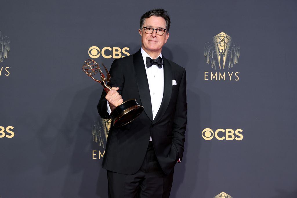 Stephen Colbert, winner of the Outstanding Variety Special (Live) award at the 73rd Primetime Emmy Awards