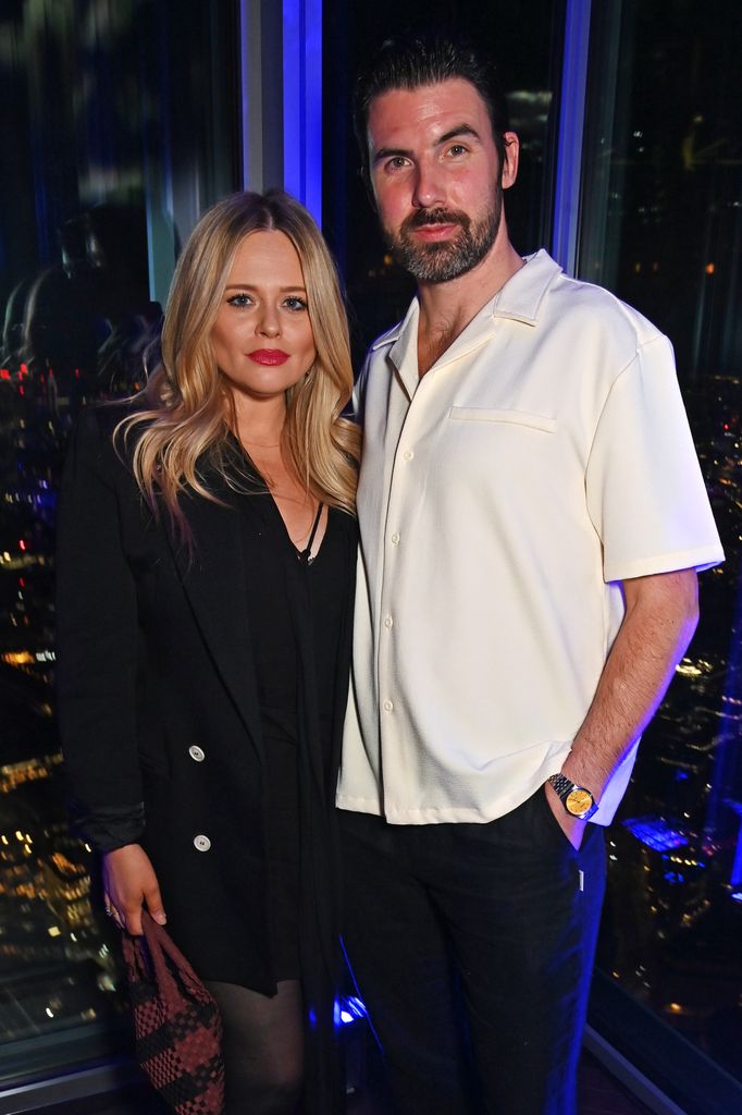 The actress welcomed her son Barney in 2024 with fiancé Alistair Garner (the couple are pictured in February 2025)