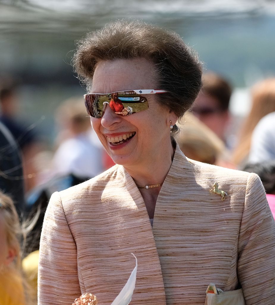 Sua Alteza Real a Princesa Anne, Princesa Royal visita o Showground durante o segundo dia do 160º Great Yorkshire Show em 11 de julho de 2018 em Harrogate, Inglaterra. 