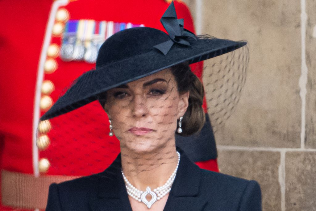 Kate Middleton at the late Queen's funeral