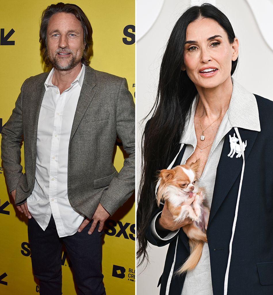 Split image of Martin Henderson and Demi Moore