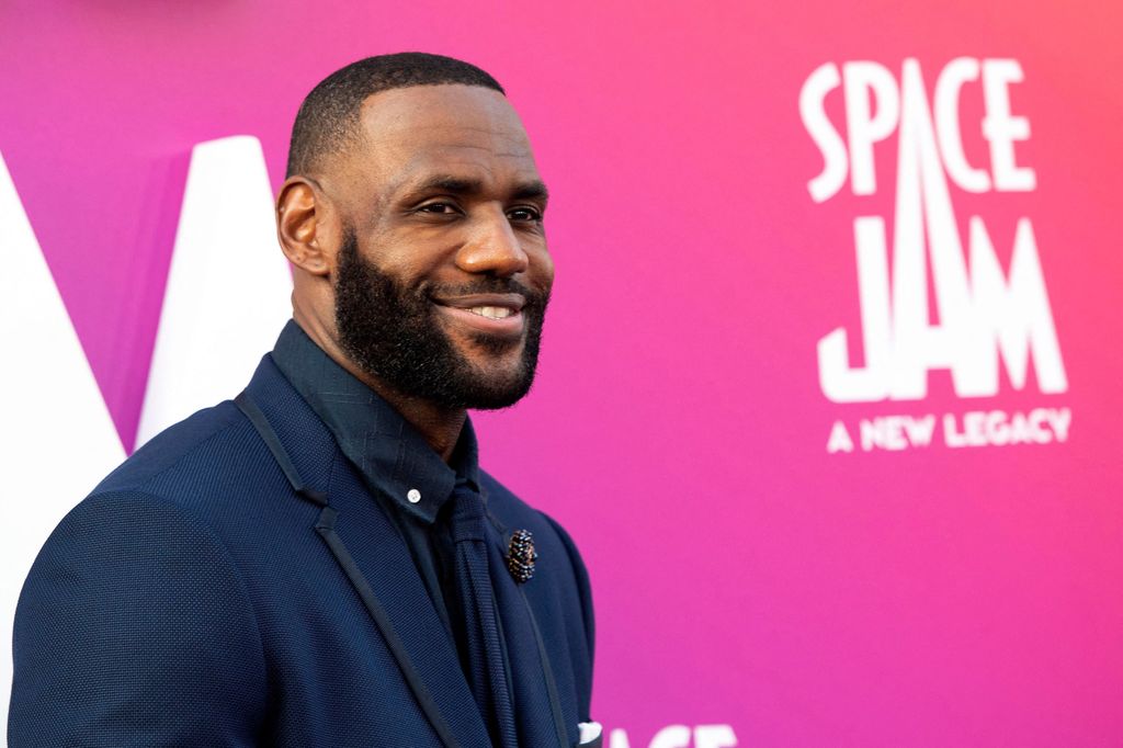 Basketball player/actor LeBron James arrives at the Warner Bros Pictures world premiere of "Space Jam: A New Legacy" at the Regal LA Live in Los Angeles, California, July 12, 2021.