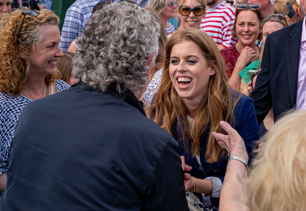 princess beatrice of york attending Coronation Big Lunch in Chalfont St Giles,