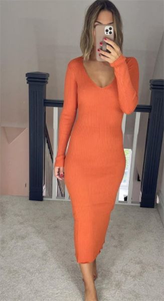 frankie bridge orange dress