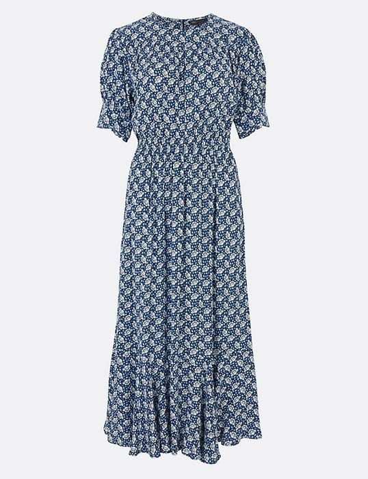 kate middleton blue floral dress m and s