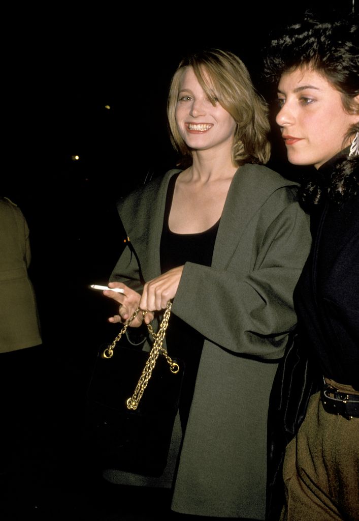 Bridget Fonda and friend during Los Angeles Premiere of "Scandal" at Gramercy Theater