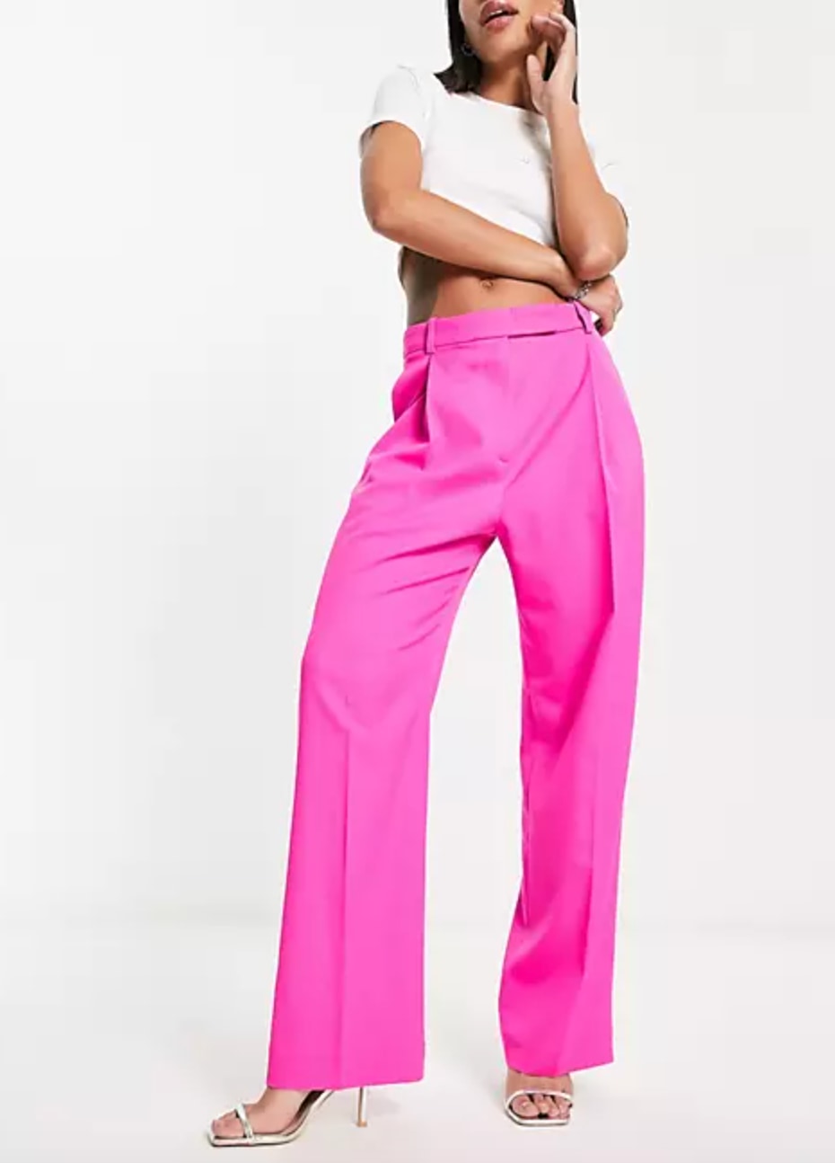 & Other Stories hot pink trousers