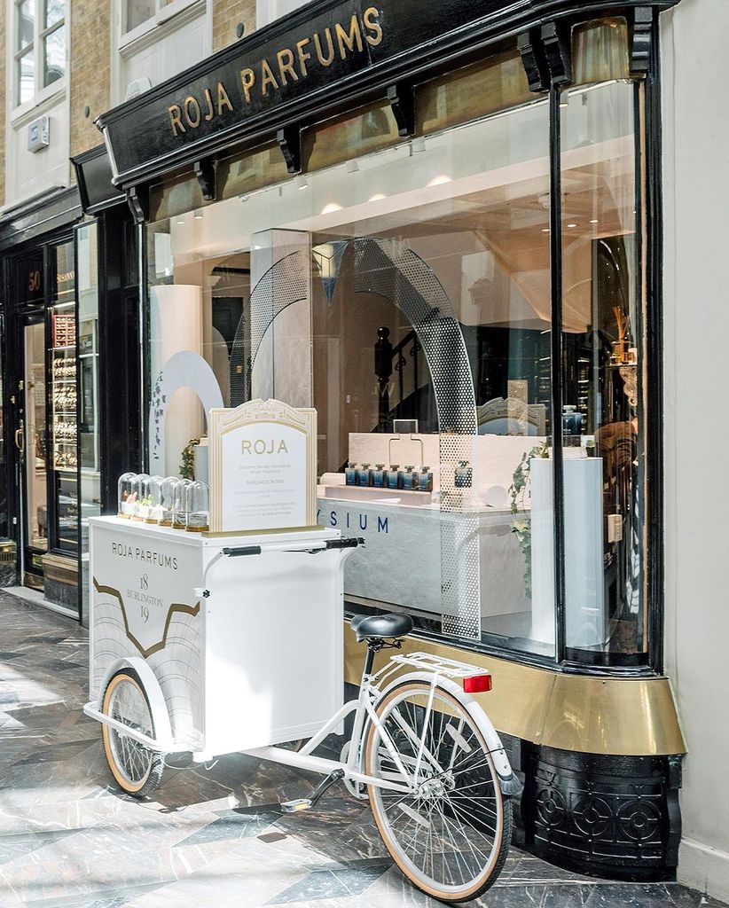 Burlington Arcade is the home of Roja Parfums' flagship boutique