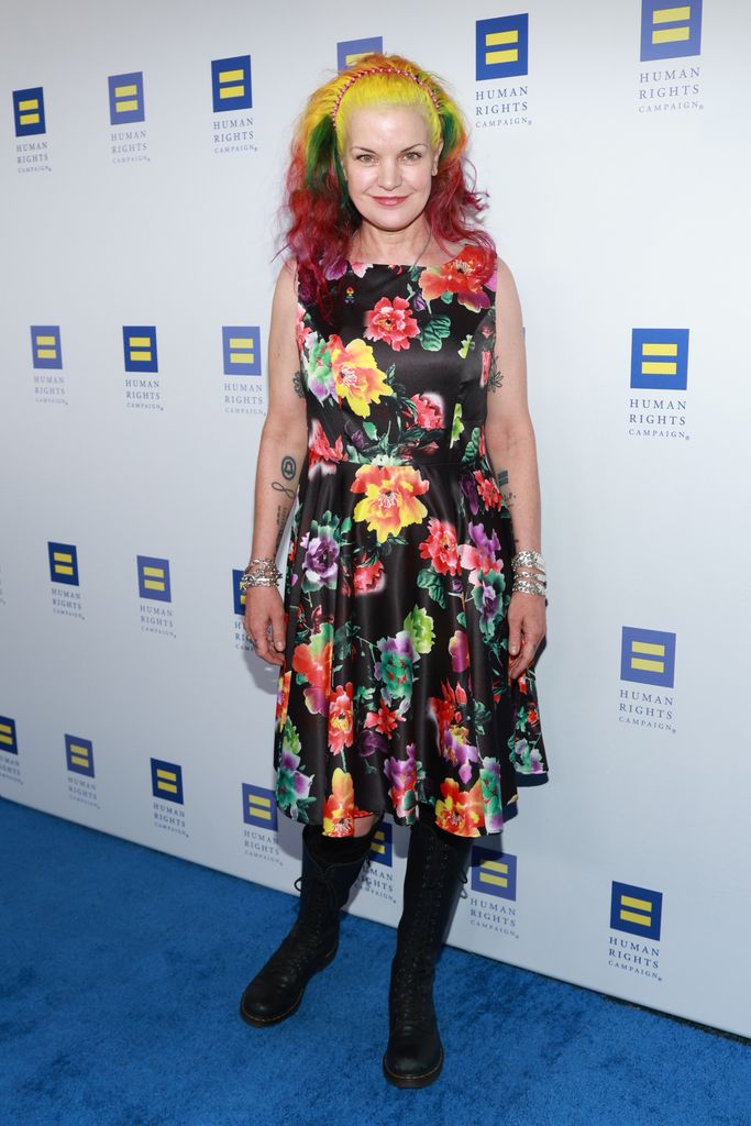 pauley perrette at the human rights campaign's los angeles 2023 dinner