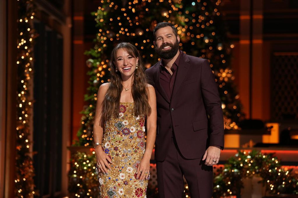 Lauren Daigle and Jordan Davis host CMA Country Christmas at Belmont's Fisher Center in Nashville, Tennessee