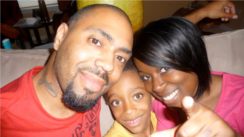 Photo shared by Tiffany Brooks in a 2013 blog post of her husband Dante and son Ayden