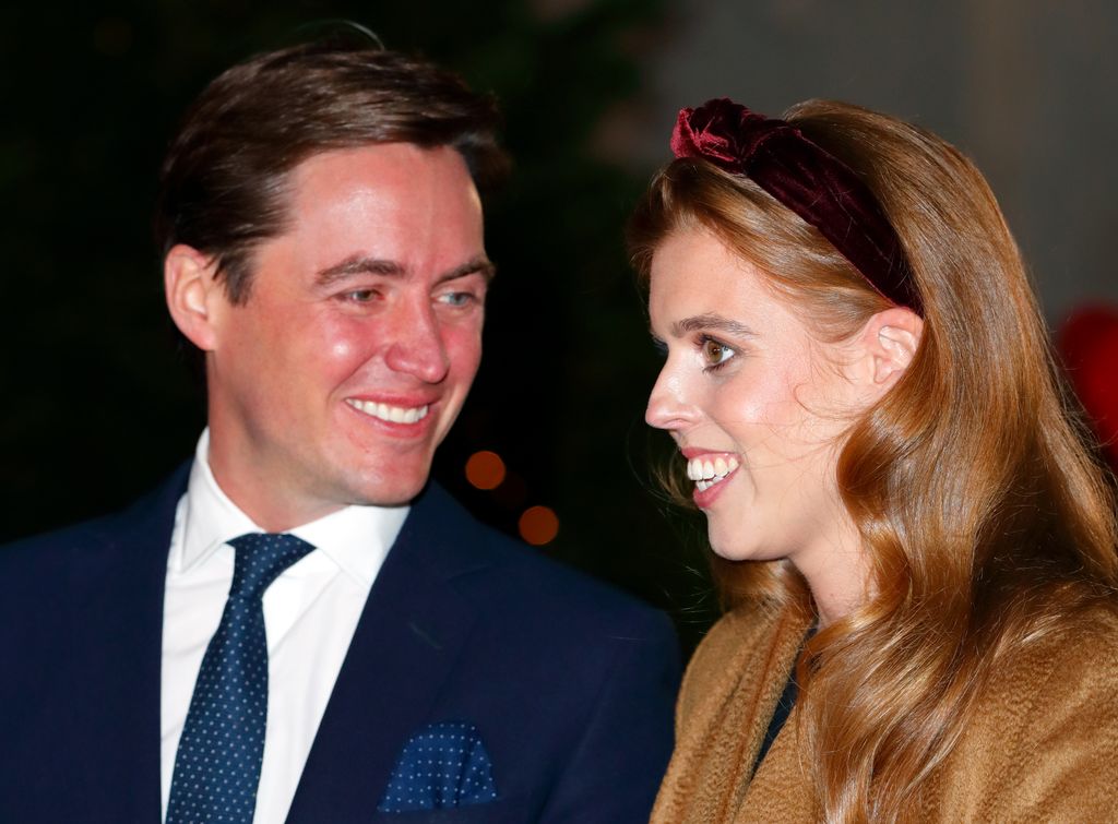 Edoardo Mapelli Mozzi and Princess Beatrice attend the 'Together at Christmas' community carol in 2021