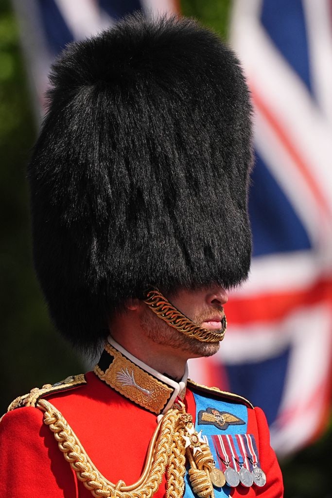 The Prince of Wales leaves Buckingham Palace ahead of Trooping the Colour ceremony in central London as King Charles III celebrates his official birthday