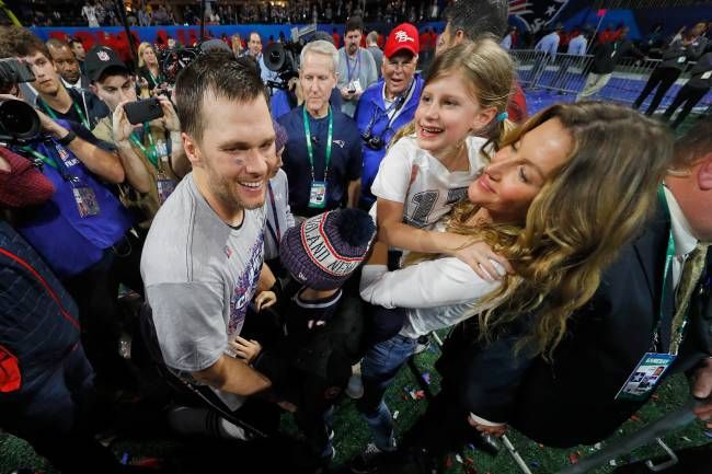 tom brady and gisele bundchen with daughter vivian