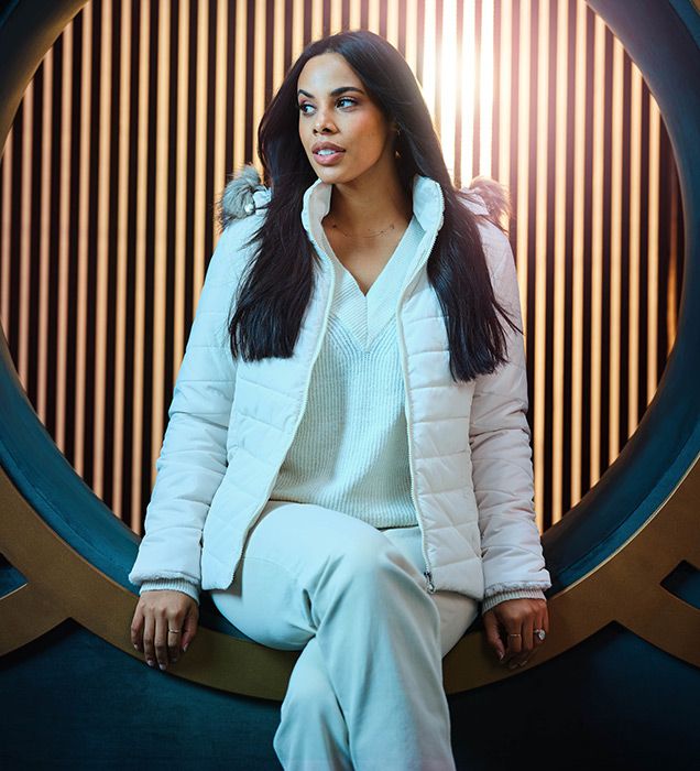 rochelle humes white jacket