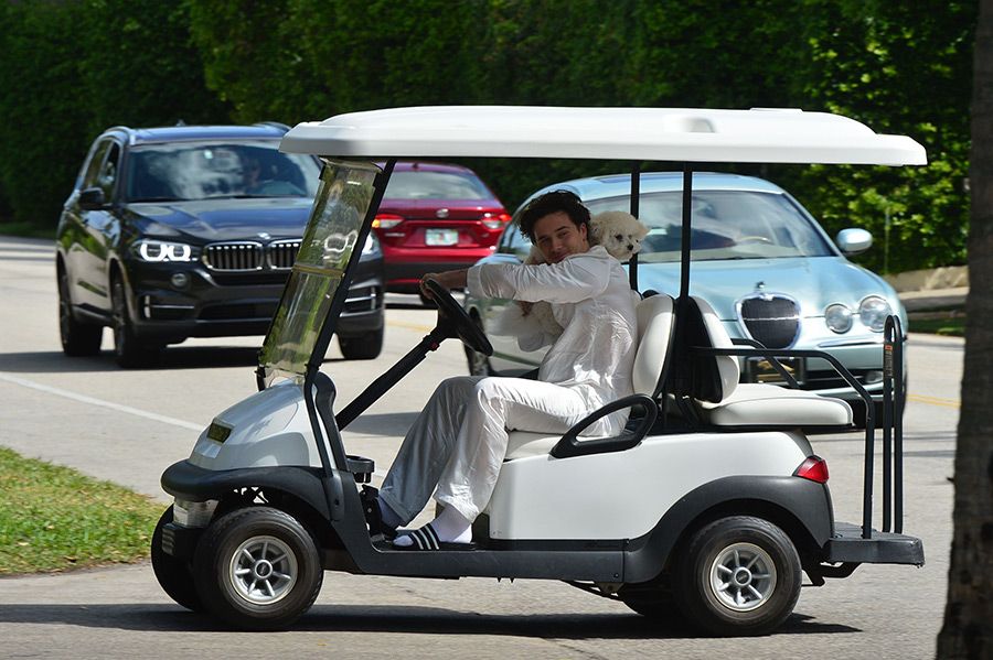brooklyn beckham golf cart