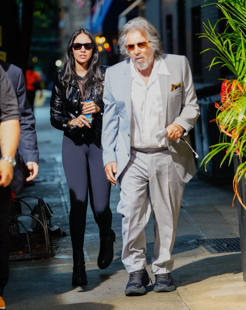 Noor Alfallah walking with Al Pacino