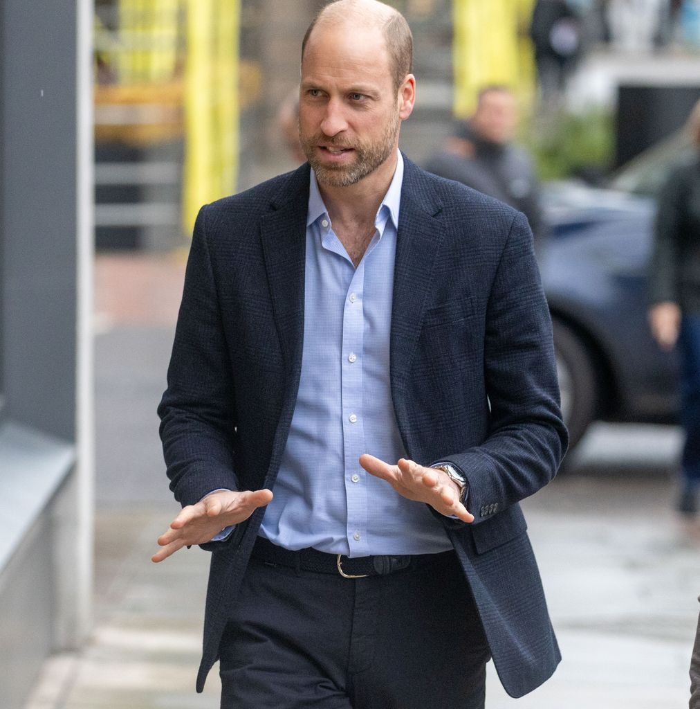 Prince William arrived at the Centrepoint Offices in east London to mark 20th anniversary as patron