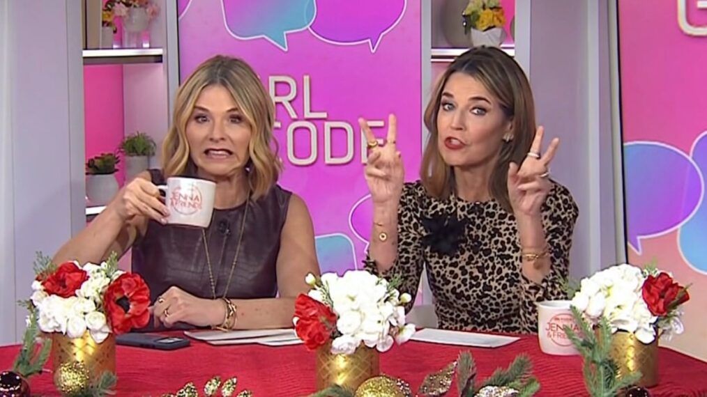photo of jenna bush hager and savannah guthrie on today