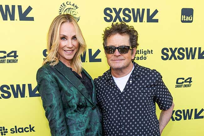 Michael J. Fox and his wife Tracy Pollan